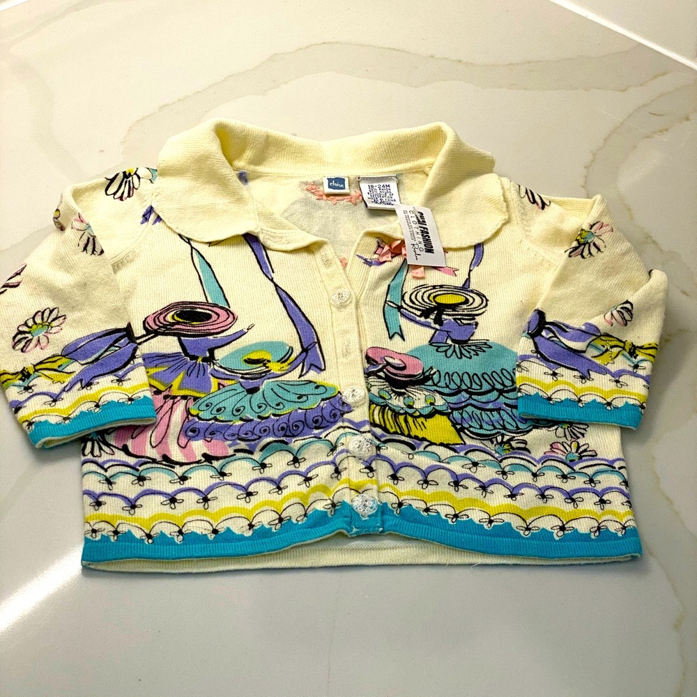 ELOISE RAYON/NYLON 18-24 MONTH CARDIGAN